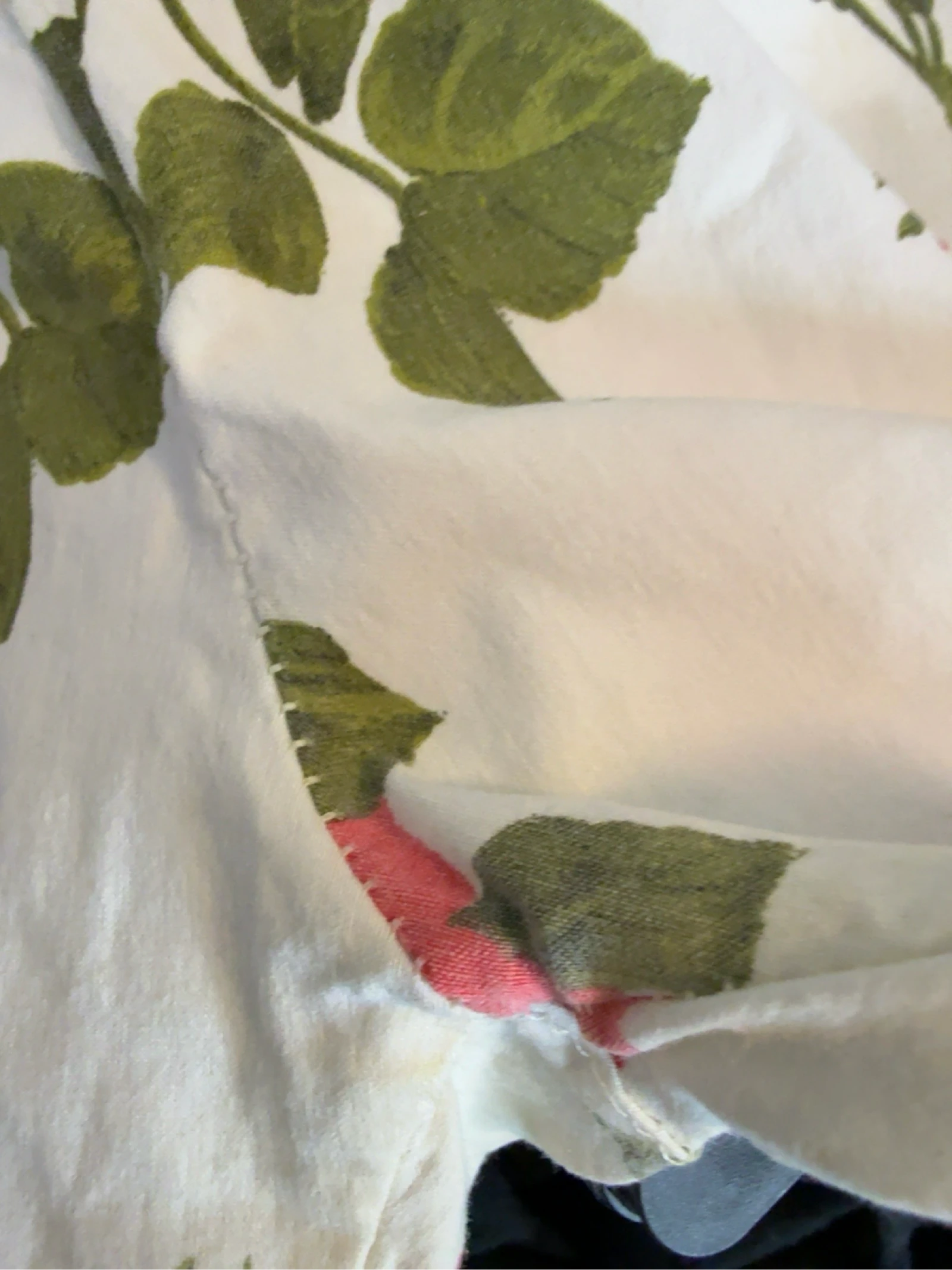 White pink rose print short L – photo 4
